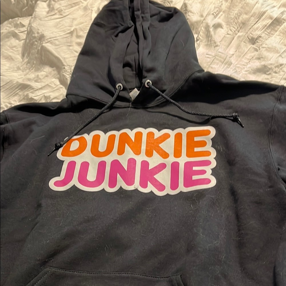 Dunkin Donuts Black Hoodie Size M Women’s